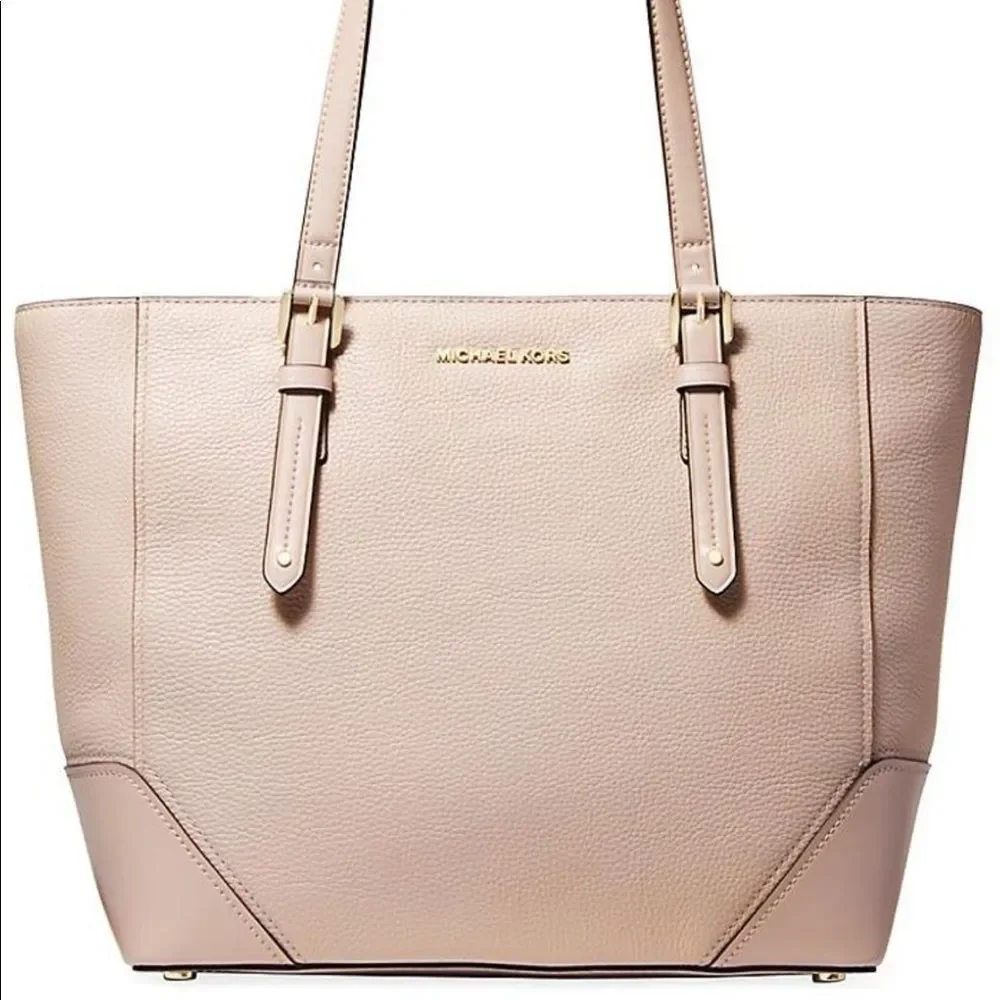 Michael Kors soft pink LG soft leather tote